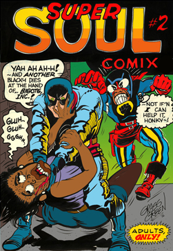Cover to underground comic book Super Soul #2